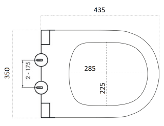 Крышка-сиденье Boheme Avva 976-B soft-close чёрный матовый